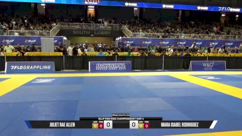 Juliet Rae Allen vs Mara Isabel Rodriguez 2026 Pan Kids Jiu-Jitsu IBJJF Championship