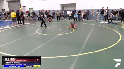 78 lbs Final - Jene Keith, Baranof Bruins Wrestling Club vs Henry Thomas, Chugach Eagles Wrestling Club