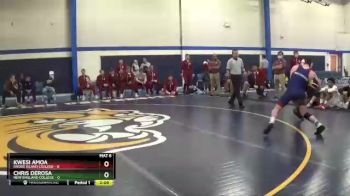 125 lbs Semis & Wb (16 Team) - Kwesi Amoa, Rhode Island College vs Chris DeRosa, New England College