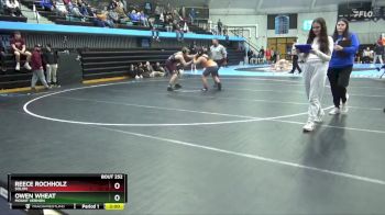 JV-38 lbs Round 3 - Owen Wheat, Mount Vernon vs Reece Rochholz, Solon