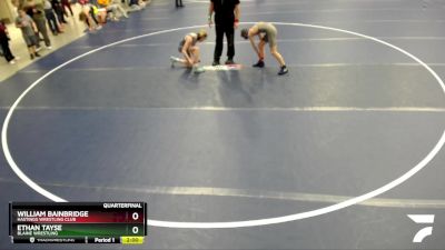 87 lbs Quarterfinal - Ethan Tayse, Blaine Wrestling vs William Bainbridge, Hastings Wrestling Club