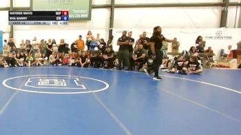 66 lbs Semifinal - Hayden Mayo, Virginia Team Predator - W vs Eva Barry, Cordoba Trained - W