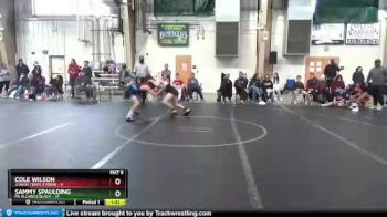 120 lbs Finals (2 Team) - Cole Wilson, Junior Terps Xtreme vs Sammy Spaulding, PA Alliance Black