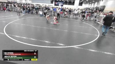 67 lbs Cons. Round 3 - Bo Myers, Midwest Xtreme Wrestling vs Bryce Reiter, Pursuit Wrestling Minnesota