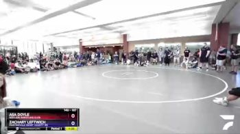 187 lbs Round 1 - Zachary Leftwich, Martinsville Henry County WC vs Asa Doyle, Red Lion Wrestling Club