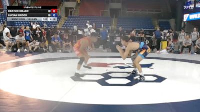 144 lbs Cons. Rd Of 64 - Dexton Miller, SD vs Lucian Brock, GA