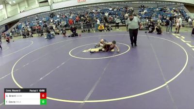 14U Boys - 92 lbs Cons. Round 2 - Gavin Brent, Simmons Academy Of Wrestling vs Tajuan Davis, Oklahoma