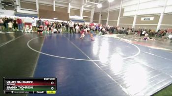 83 lbs Quarterfinal - Viliami Nau Rarick, Westlake vs Braden Thompson, Colorado Outlaws