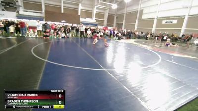 83 lbs Quarterfinal - Viliami Nau Rarick, Westlake vs Braden Thompson, Colorado Outlaws