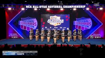All 4 Cheer - Cadets [2026 L1 Junior - D2 - Medium Day 1] 2026 NCA All-Star National Championship