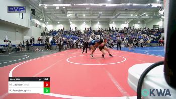 145 lbs Semifinal - Miangel Davis Jackson, Team Tulsa Wrestling Club vs Kamryn Armstrong, Pirate Wrestling Club