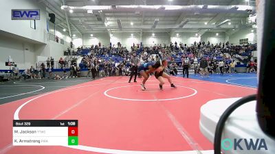 145 lbs Semifinal - Miangel Davis Jackson, Team Tulsa Wrestling Club vs Kamryn Armstrong, Pirate Wrestling Club