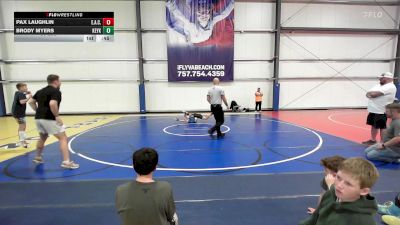 80 lbs Rr Rnd 3 - Pax Laughlin, Elite Athletic Club Gold vs Brody Myers, Keystone Krush