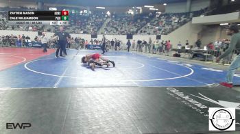 88 lbs Round Of 32 - Zayden Mason, Del City Middle School vs Cale Williamson, Pauls Valley Panthers Wrestling