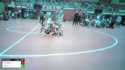 8U - 70 lbs Cons. Round 2 - Grayson Hunt, Warrior Wrestling Club vs Rayla Mongosa, Warrior Wrestling Club