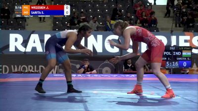 59 kg Jowita Wrzesien, POL vs Sarita Sarita, IND