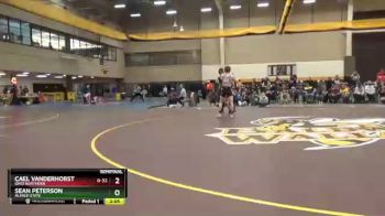 141 lbs Semifinal - Sean Peterson, Alfred State vs Cael Vanderhorst, Ohio Northern