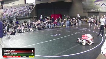 85 lbs Round 3 (6 Team) - Tucker Brill, Nebraska Red vs Landin Clifton, North Dakota 2