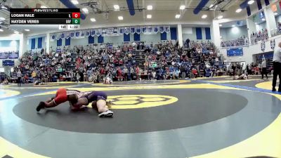 175 lbs Champ. Round 1 - Hayden Veres, Bryan High School vs Logan Hale, Indian Lake