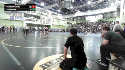 190 lbs Semifinal - Zoe Brodin, SAN PEDRO vs Vanessa Gomez, FRANKLIN