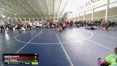 102 lbs Round 1 (4 Team) - Hunter Leavitt, Utah Black vs Cole Thomas, Salem Elite Wrestling