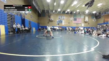 170lbs Cons. Round 10 - Kiara Haertling, Southridge (Girls) vs Brook Bahr, Union (Girls)