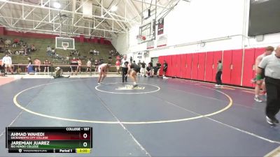 197 lbs Quarterfinal - Ahmad Wahedi, Sacramento City College vs Jaremiah Juarez, Rio Hondo College