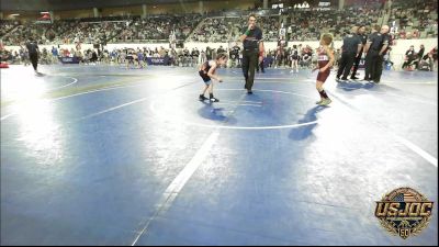 45 lbs Quarterfinal - Riley Tarwater, Eufaula Ironheads Wrestling Club vs Dawson Sherrin, Bridge Creek Youth Wrestling