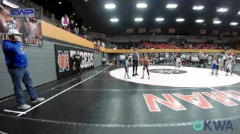 60 lbs Semifinal - Brock Villines, Weatherford Youth Wrestling vs Steven Manship, Harrah Little League Wrestling