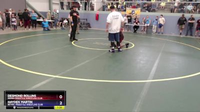 175 lbs Cons. Round 2 - Hayden Martin, Bethel Freestyle Wrestling Club vs Desmond Rollins, Nikiski Freestyle Wrestling Club
