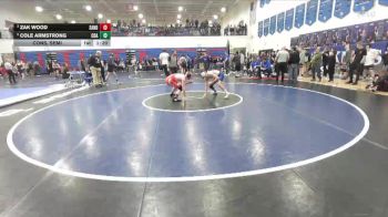 126 lbs Cons. Semi - Zak Wood, Sandpoint vs Cole Armstrong, Coeur D Alene