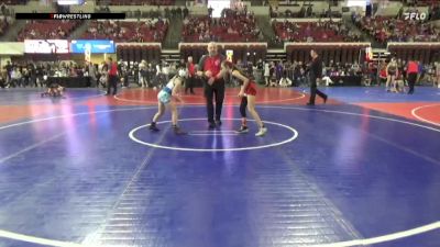 74 lbs 2nd Place Match - Rilynn Askelson, Heights Wrestling Club vs Quinn Cisneros, Gladiator Wrestling Academy