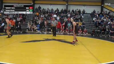 132 lbs Quarterfinal - Evan Pulis, Linn-Mar vs Brody Hall, Waterloo East