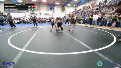 52 lbs Quarterfinal - Kaiser Ailey, Blackwell Wrestling Club vs Clayton Brady, Barnsdall Youth Wrestling