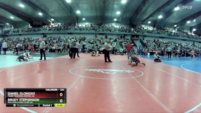 120 lbs Cons. Round 2 - Brody Stephenson, Hallsville Kids Club-AA  vs Daniel Glorioso, Tiger Training Center-AA 