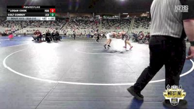 B3A-215 lbs Champ. Round 1 - Logan Cook, Perry vs Colt Conroy, Lincoln Christian