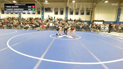 145 lbs Quarterfinal - Tessa Master, Watertown vs Cassidy Robertson, Northeast Metro Tech/Bishop Fenwick