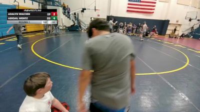 138 lbs Round 2 - Isaac Kosmann, Cody Middle School vs Samuel Johnson, Thermopolis Middle School