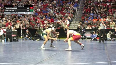 3A-150 lbs Semifinal - Justin Avila, Iowa City, West vs Mason Lucas, Carlisle