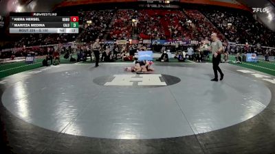 G 100 lbs 3rd Place Match - Kiera Hersel, Rocky Mountain vs Maritza Medina, Caldwell