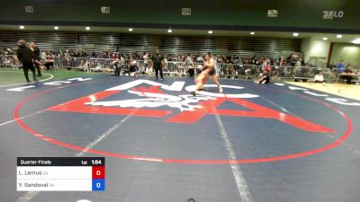 175 lbs Quarterfinal - Leilani Lemus, CA vs Ylyana Sandoval, PA