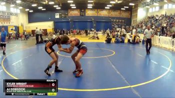 80 lbs Round 4 - Aj Dziedzicki, Black Hive Wrestling Club vs Kyler Wright, Cocoa Beach Wrestling Club