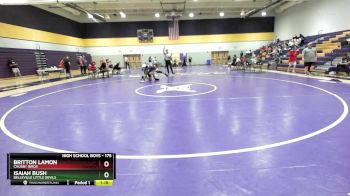 175 lbs Champ. Round 1 - Britton Lamon, Chubby Birds vs Isaiah Bush, Belleville Little Devils