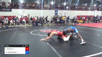 86 kg Quarterfinal - Lucas Cochran, Nittany Lion Wrestling Club vs Donnell Washington, Indiana RTC