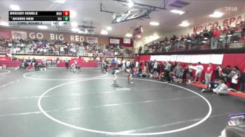 98 lbs Cons. Round 5 - Morris Heib, Snake River vs Bridger Kemble, Middleton