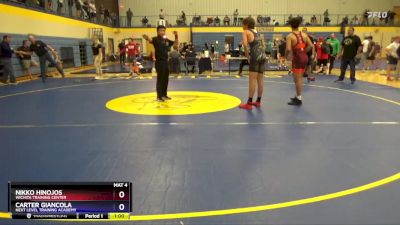 150 lbs Quarterfinal - Nikko Hinojos, Wichita Training Center vs Carter Giancola, Next Level Training Academy