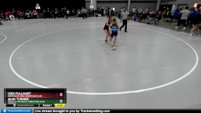 95 lbs Cons. Round 2 - Quin Turner, Tough N Technical Wrestling Club (TNTWC) vs Jodi Fullhart, Northeast Iowa Wrestling Club