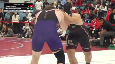 215 lbs Semifinal - Zach Vollmoeller, Durango vs Joseph Nicci, Faith Lutheran