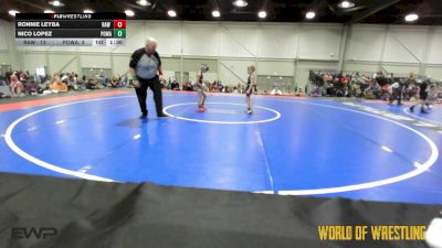 52 lbs Rr Rnd 5 - Ronnie Leyba, RAW Wrestling Club 9U vs Nico Lopez, POWA 9U