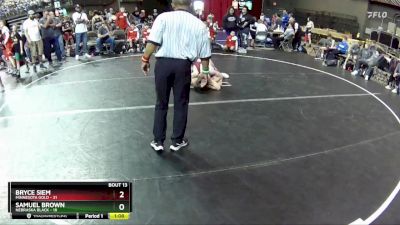 105 lbs Round 5 (6 Team) - Bryce Siem, Minnesota Gold vs Samuel Brown, Nebraska Black